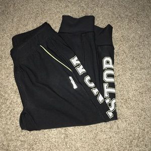 Girls Reebok Black Joggers XS 6-8